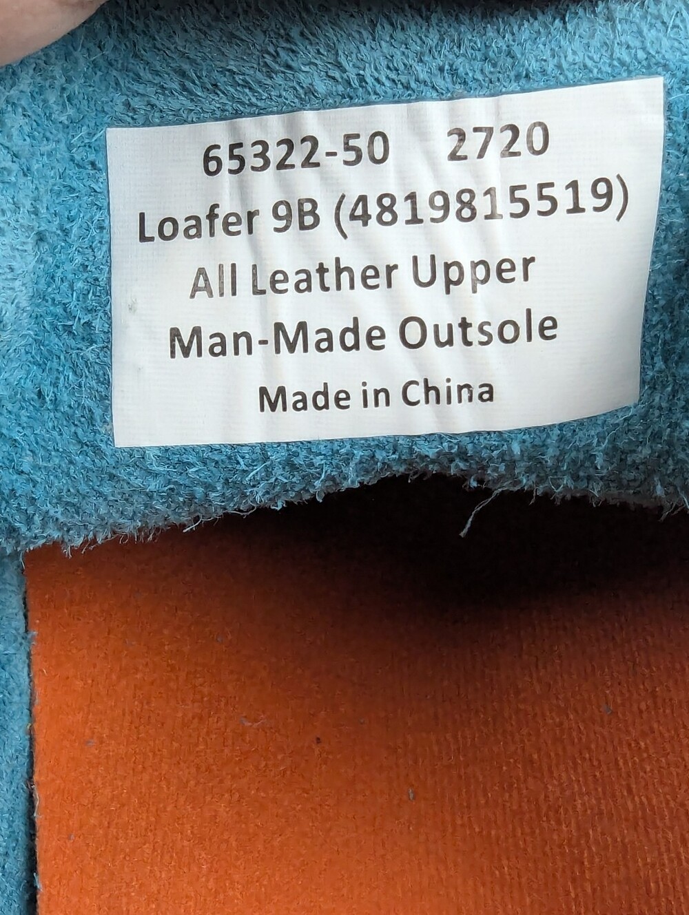 Ferrini Turquoise Textured Leather Moc Toe Boat Shoes Loafers Sz 9B - Picture 11 of 14